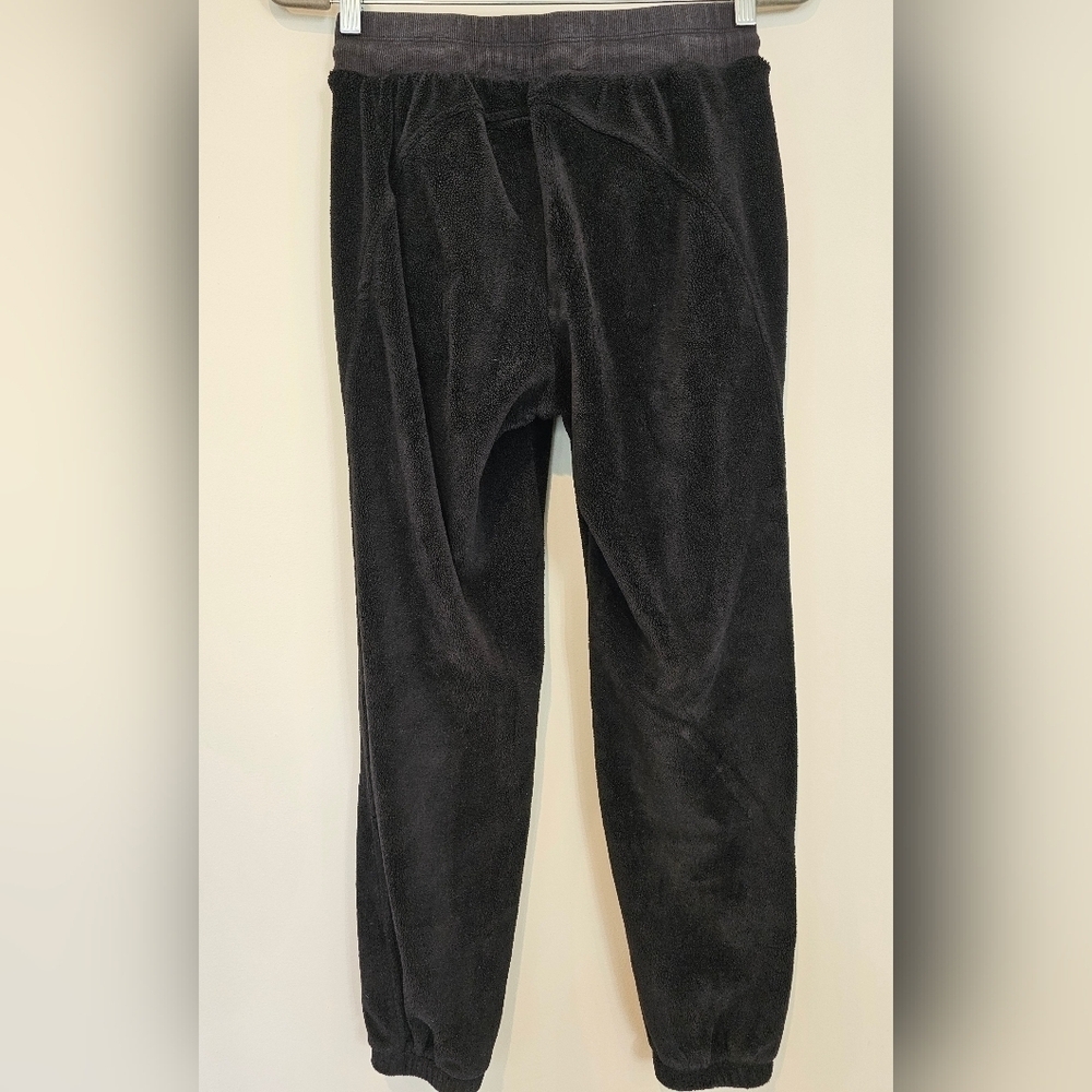 Athleta Size XS Recover Cozy Jogger Pull On Black Fleece w/ Pockets Super Warm! - Picture 6 of 10